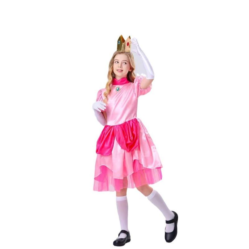 Halloween princess pink dress children's stage costume
