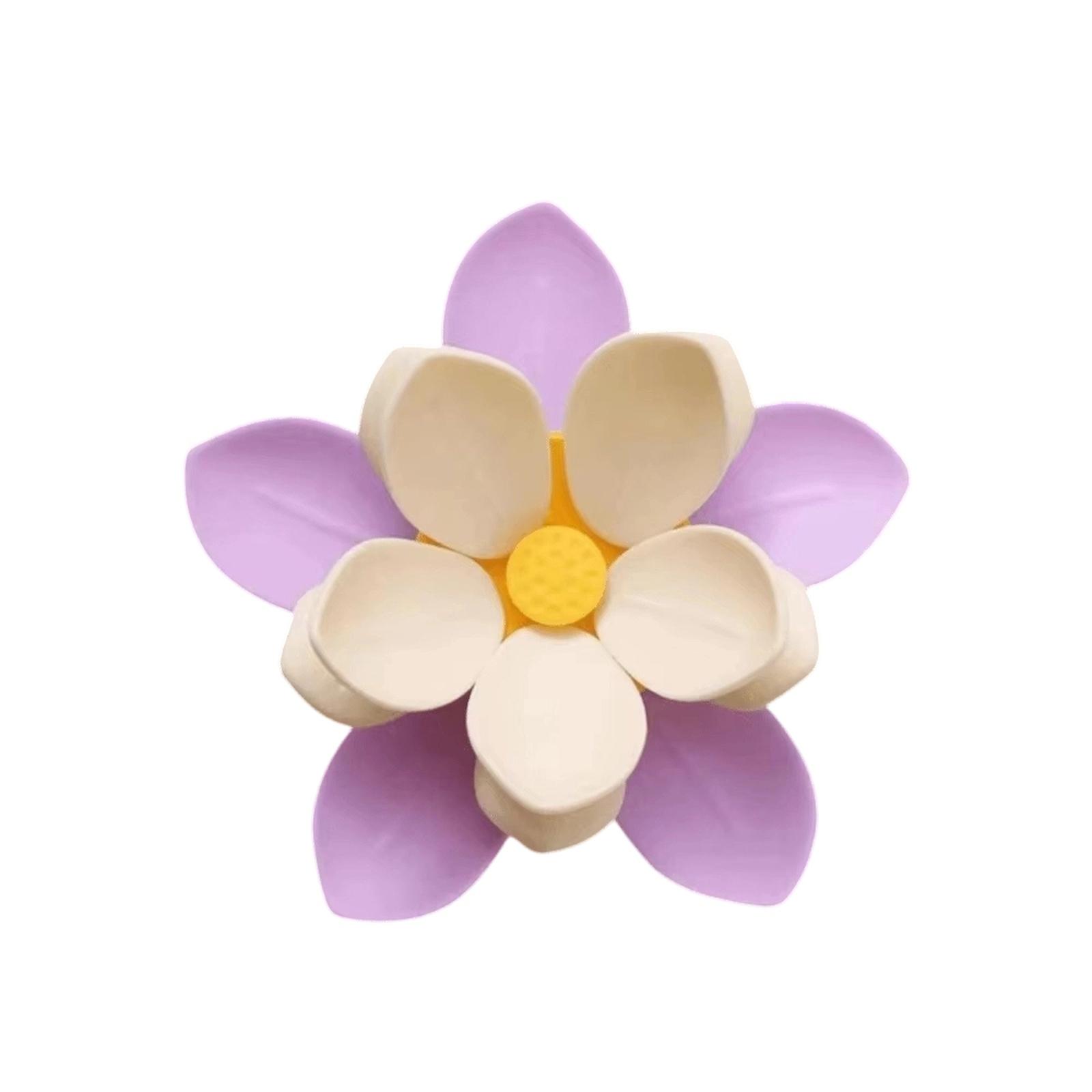 Magnetic Flower-Shaped Food Bag Clips Refrigerator Sealing Clips Snack Bag Clips Magnetic Refrigerator Clips Creative Design one size фиолетовый