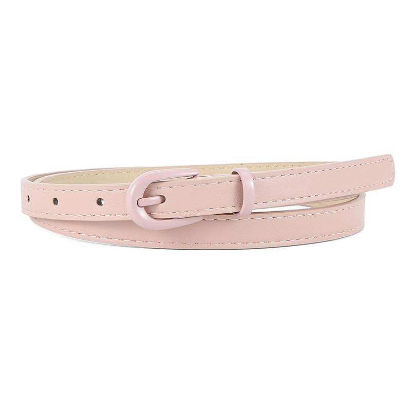 Contemporary And Sleek Pu Leather Womens Belt With Stylish Pin Buckle For Outfit Any