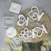 Heart Candlestick Molds Love Heart Candle Holder Molds with Base for DIY Craft Tealight Candle Holder Room Decorations