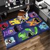 Happy smiling Cartoon Characters Office Rug Chair Mat, Game Carpet, Suitable for Front Door, Bedroom, Living Room, Desk, Holiday Gift