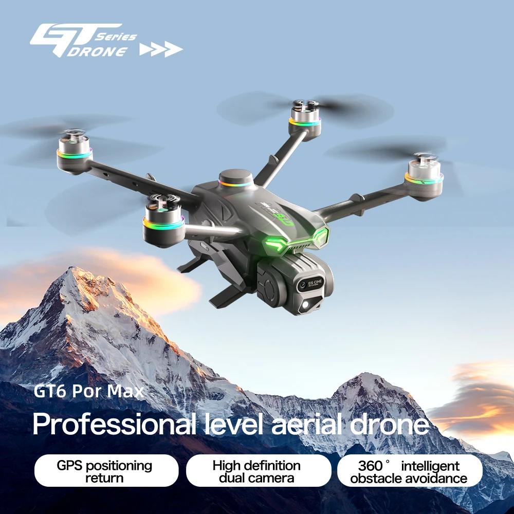 2025 New GT6 Folding Drone 5G Optical Flow GPS with WIFI HD Aerial Photography Omnidirectional Obstacle Quadcopter Toy
