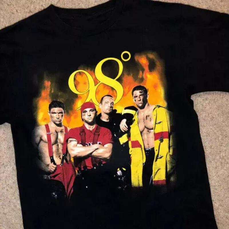 Trend 98 Degrees Hot Black Short Sleeve Cotton S-234XL T-Shirt Unisex PP675 Unisex T-Shirt XL
