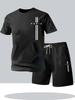 2025 Men's Casual Mesh Fitness & Running Sports Suit Set