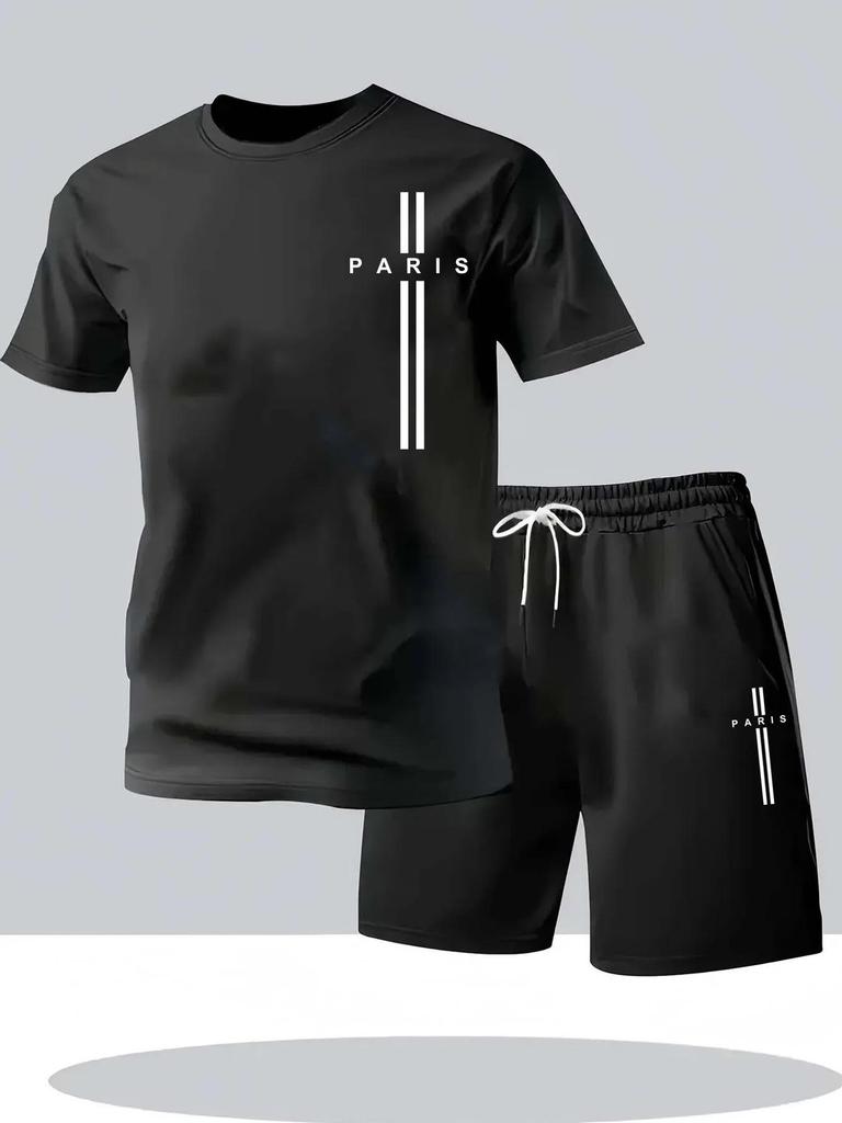 2025 Men's Casual Mesh Fitness & Running Sports Suit Set