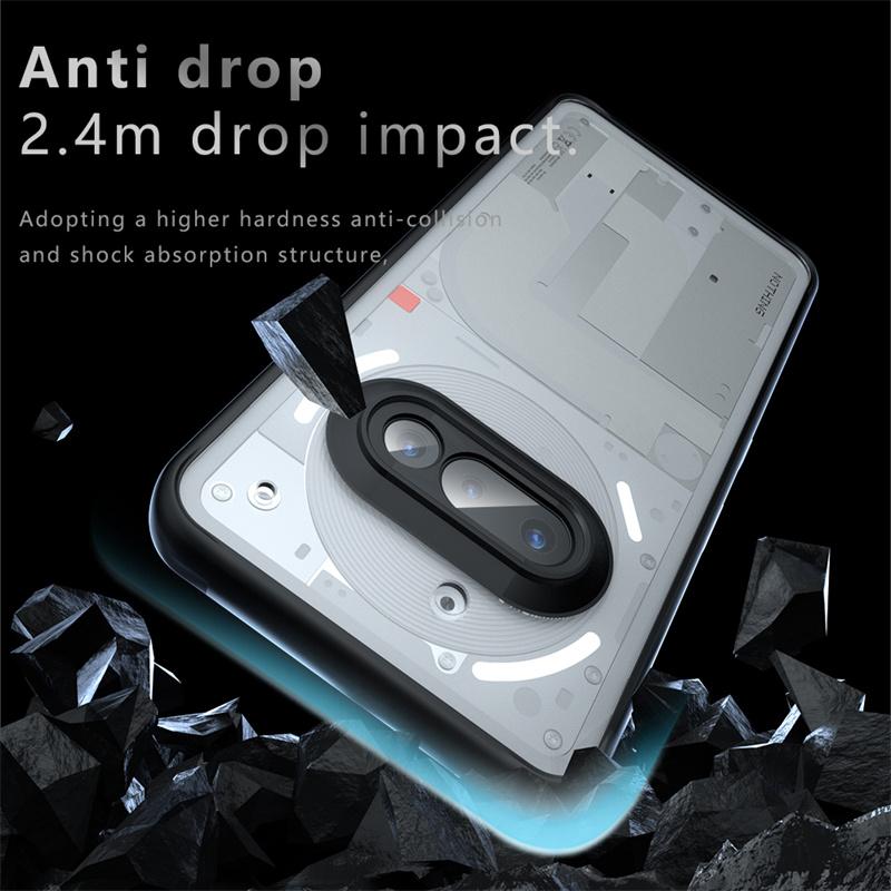 For Nothing Phone 3a Case Nothing Phone 3a 5G Cover Luxury Clear PC TPU Shockproof Protector Phone Back Cover Nothing Phone 3a