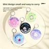 1Pc Small Piano Keychain Pendant Luminous Music Toy Playing Music Pronunciation Round Piano Xmas Holiday Present