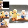 Adorable Cute Duck Plush Keychain Soft Stuffed Animal Toy With Glasses For Bags