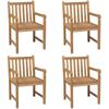 Day and Night - Day and Night Garden Chairs 4 Units Solid Teak Wood