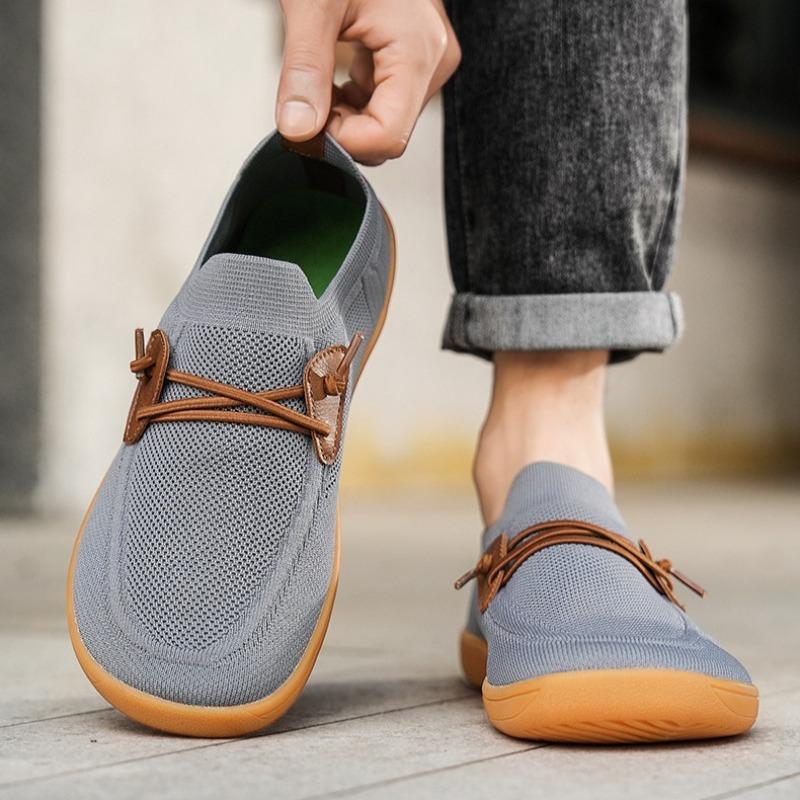 Mode Herrenschuhe Sommer Neu Atmungsaktives Mesh Gewebte Sneaker Trend Laufschuh Lässig Weite Zehenbox Barfußschuhe Slipper Fahrschuhe38-50