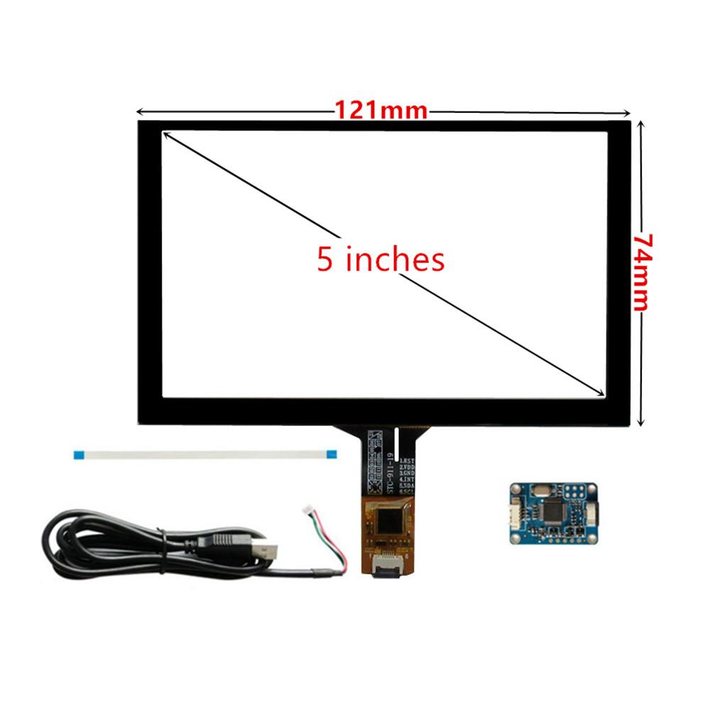 5 Inch 800*480 LCD Screen Display Controller Control Driver Board Digitizer Touchscreen Mini HDMI-Compatible Portable touch monitor