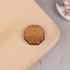 1/12 Dollhouse Retro Mini Tea Coasters, Wooden Cup Mat, Dollhouse Furniture Decoration, Kitchen Ornaments