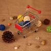 Cute Mini Shopping Cart Metal Pet Bird Parrot Toy For Conures Parakeet Lovebirds Cockatiel