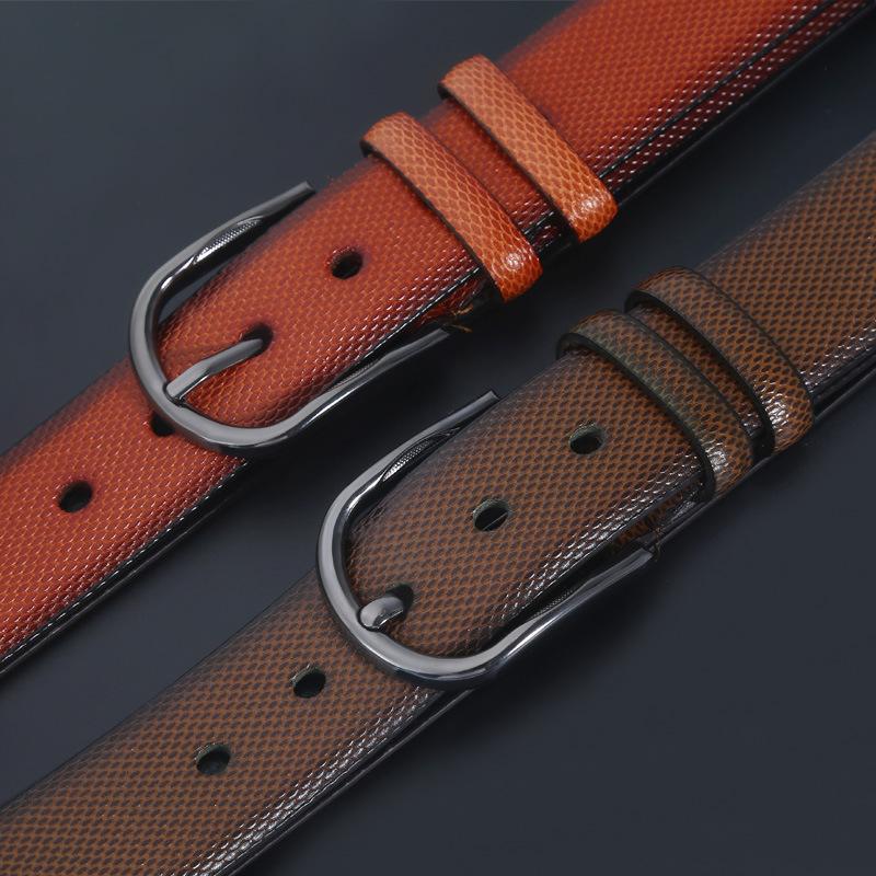 Pu Smooth Belt Strip Alloy Pin Buckle Wear-Resistant And Scratch-Resistant Men'S Business Belt Men'S Belt