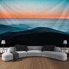 Mountains, Rivers, Forests, Sunrise Tapestry, Living Room, Bedroom, Dormitory, Art Background Cloth Poster For Wall Decoration