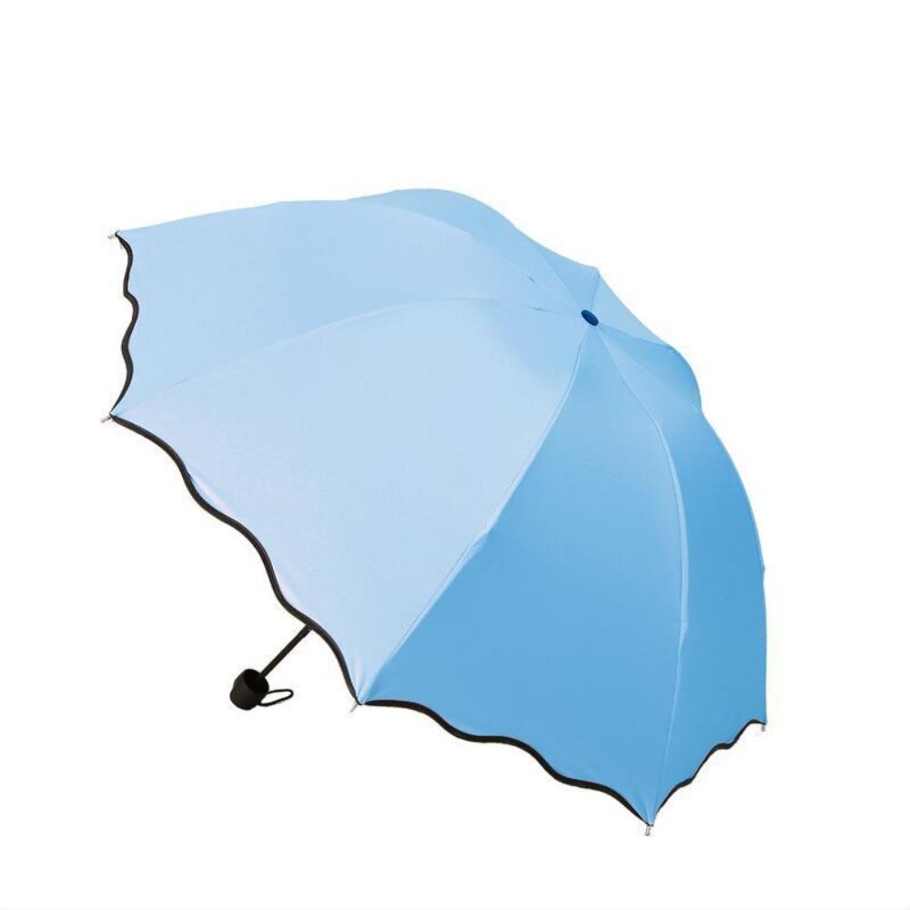 UV Protection Portable Sunshade Bloom In Water Women's Parasol Folding Rain Umbrella  Travel