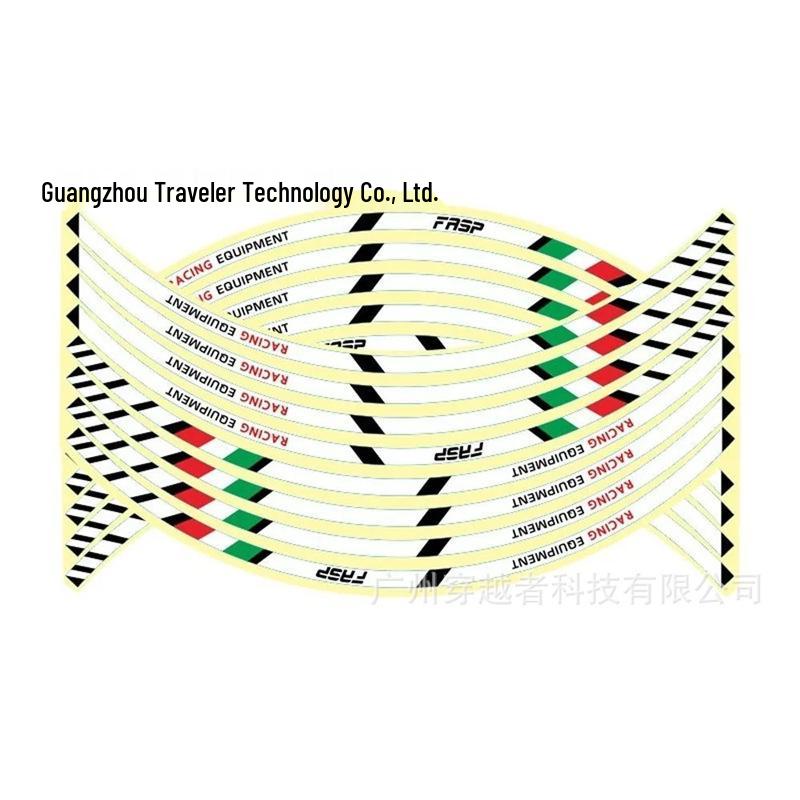 Reflective Rim Tape for 17"-18" Wheels - Suitable for Honda Kawasaki Motorcycles and Cars