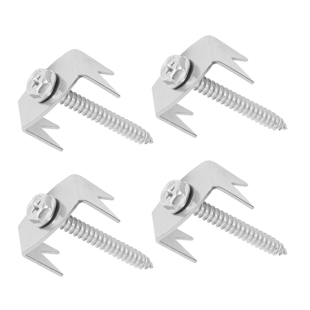 50 KS Upevňovacích prvků pro sloupky plotu Nerezová ocel Velmi odolné Opakovaně použitelné Upevňovací šrouby Hřebíky pro zahradní drát Fe