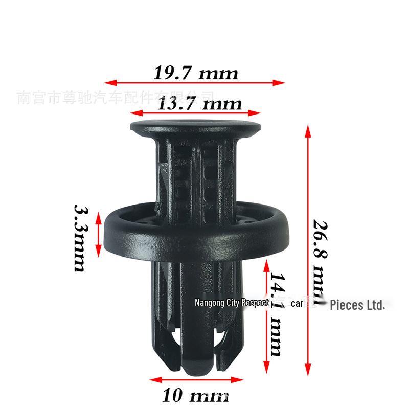 91505TM8003 Nylon Bumper Fender Liner Clip for Honda Acura Accord Civic