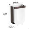 Foldable Waste Bin Hanging Kitchen Trash Can Compost Folding Hang Garbage for Outdoor