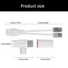 Waterproof 2 Port Ethernet Splitter ABS Texture Networks Adapter Suitable for Stable Connections in Humid Environment