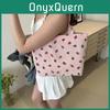 Stylish Black Brown Pink And White Canvas Tote Bag For Trendy Students Versatile Design