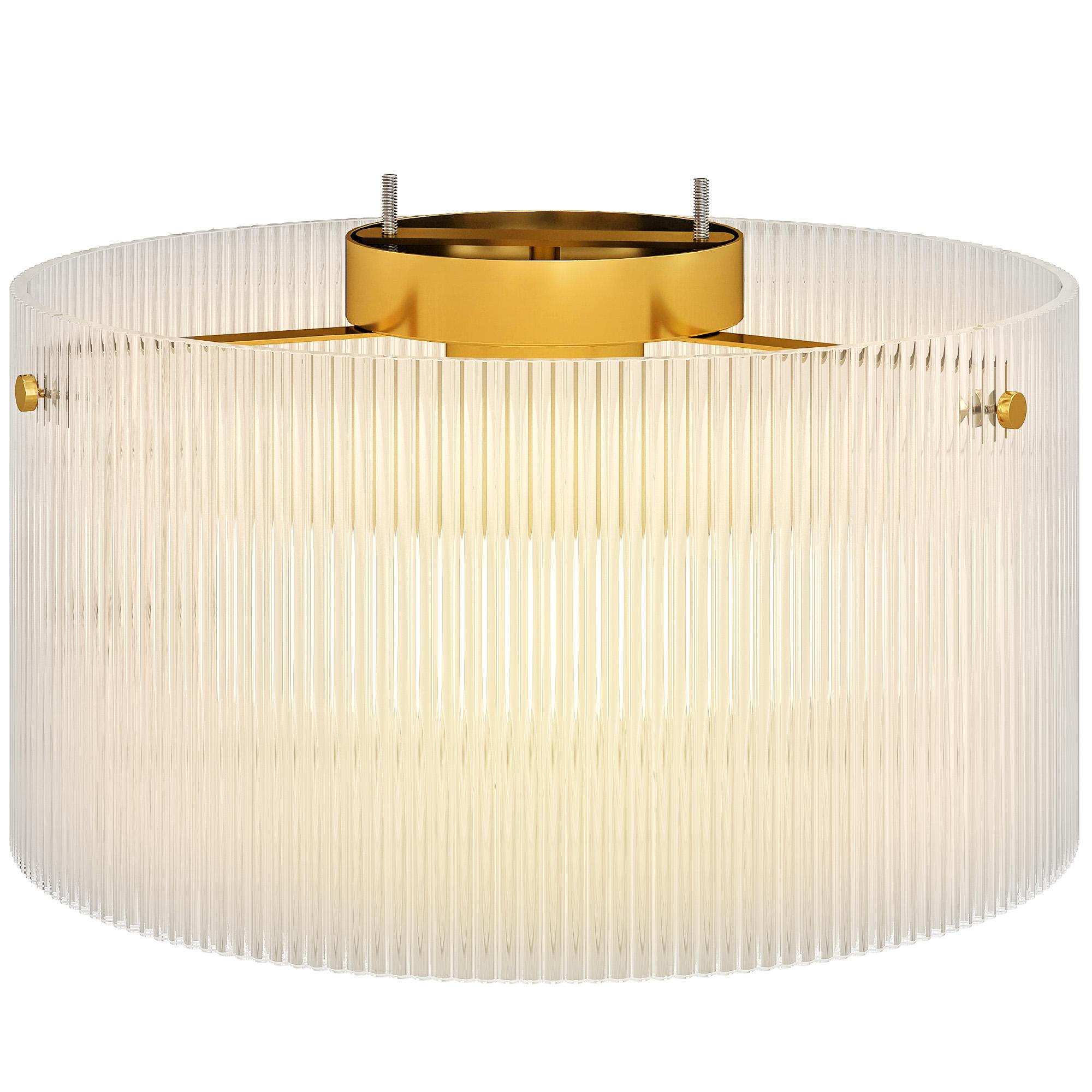 Ceiling Lamp with Acrylic Lampshade, Metal