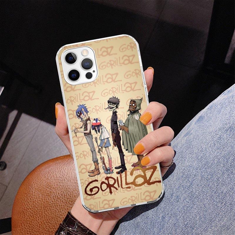 Gorillaz Anime Phone Case For iPhone 17 Air 16 Pro Max 16E 15 + 14 Plus 11 12 13 Mini 7 8 SE Gift Print Cover Fundas 17 Air 16 P