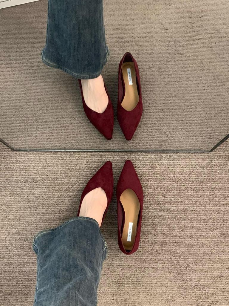 2025 Jaro-Podzim Dámské Špičaté Hnědé Klínky Vysoké Kvality: Elegantní večerní a cestovní boty