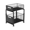 Adjustable Kitchen Sink Storage Rack with Pull-out Shelves