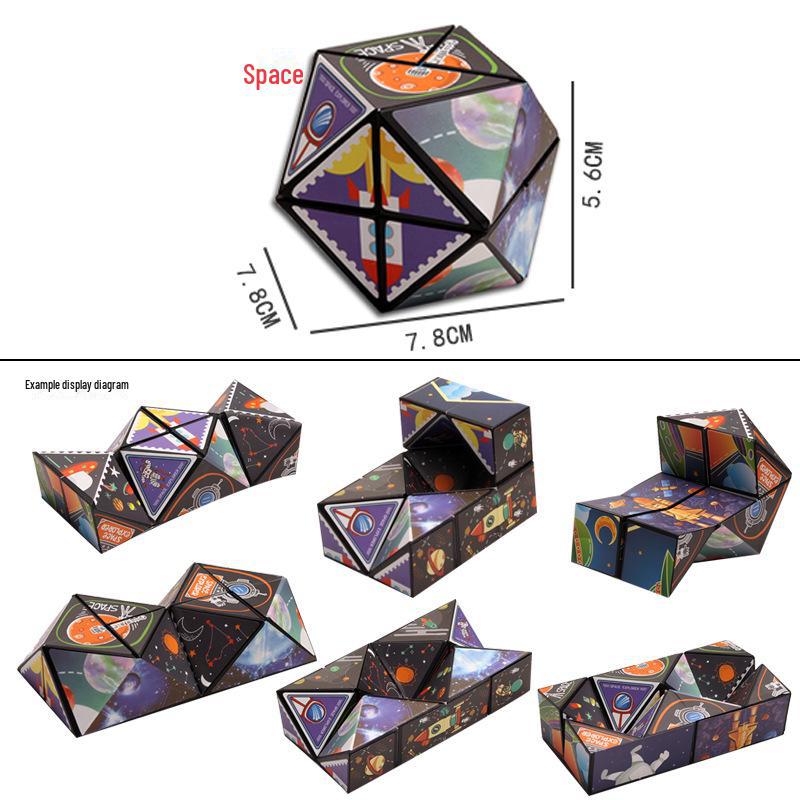 

3D Magic Cube: Children s Educational Geometric Puzzle Toy (Non-Magnetic)