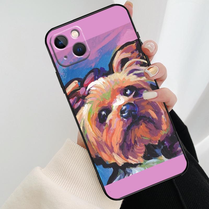 Cute Yorkshire Terrier Phone Case For iPhone 17 Pro Max 15 14 13 11 12 16 Pro Max mini 15 16 Plus 16e 17 Air Cover