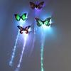 1Pcs Cute Butterfly LED Light-Emitting Fiber Optic Wire Hairpin Luminous Silk Braids Styling Tool