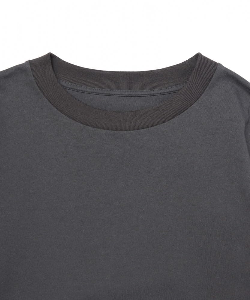 GORDON MILLER Men's Short Sleeve Stand Up T-Shirt, Size M, Gray, 32605