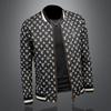 Spring and Autumn New Stand-Up Collar Jacket Men's European Station Fashion Trend Printed Slim-fit Versatile Casual Jacket JK9048