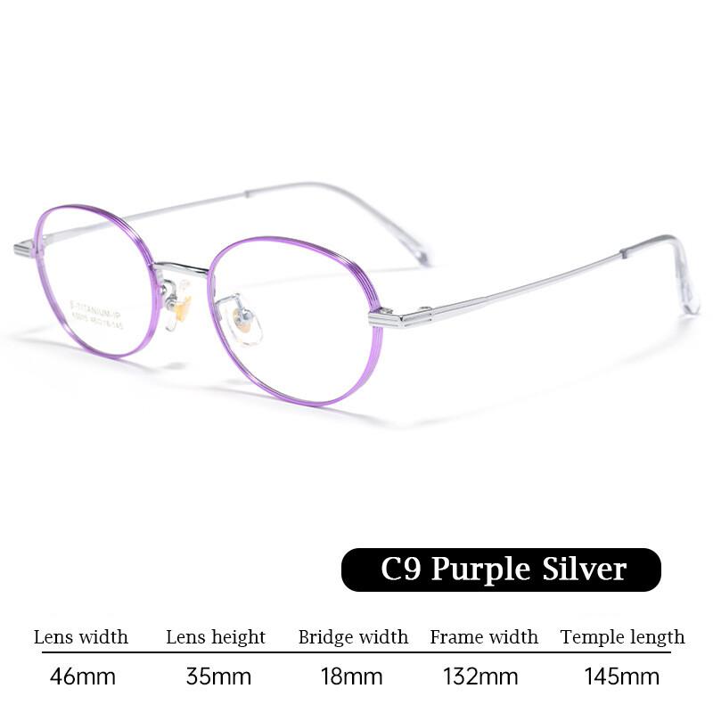 

New Ultralight Pure Titanium Reading Glasses Retro Small Frame Design Anti Blue Light Prescription Myopia Glasses Oculos de grau Only Frames