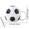 Football Soccer Ceramic Mug With Lid Sports Coffee Cup Baseball Design | High Appearance Home/ Drinkware For Sports E Ornament
