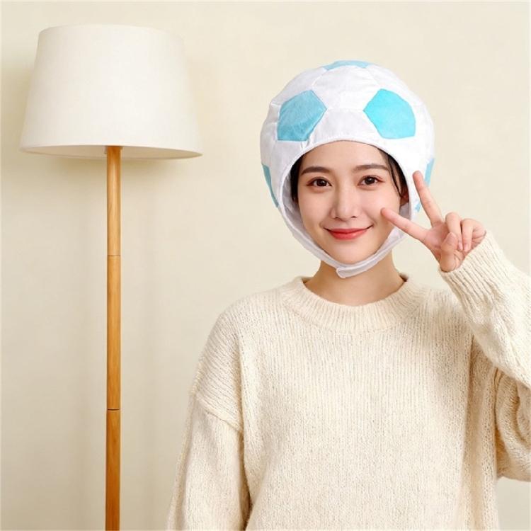 Soccer Themed Headgear Cap Comfortable Cotton Football Headpiece Washable For Adults Kids Sports Event Family Gathering
