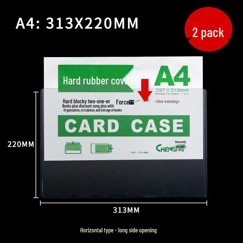 Жесткий пластиковый карман для документов формата A4/A3: Прозрачный защитный чехол для лицензии, сертификата и разрешения