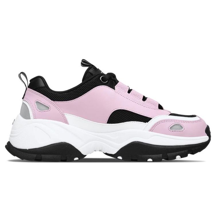 Skechers Kozmiks Fashion Comfortable Low-Top Dad Shoes Women sneaker White Pink 88888327-PKBK