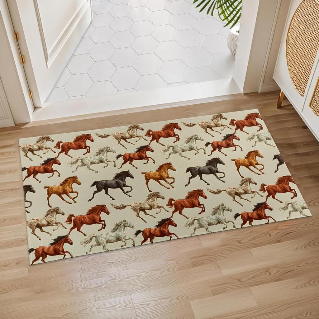 Animal Print Carpet Anti Slip Home Decoration Living Room Bedroom Door Entrance Washable Floor Mat Creative Abstract Pattern