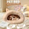 Winter Warm Cat Bed Semi Enclosed Dog House Cozy Sleeping Bag Pet Blanket for Cats and Small Dogs