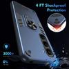 KEYSION Shockproof Armor Case for Infinix Hot 60 Pro+ Silicone+PC Metal Ring Stand Phone Cover for for Infinix Hot 60i 4G 60 5G