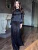 Elegant Printed Slim Long Sleeve Skirt Two-Piece Set - 2026 New Style