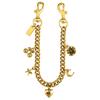 Style Cherry Fruit Bag Charm With Metallic Chain For Womens Fashion Accessory