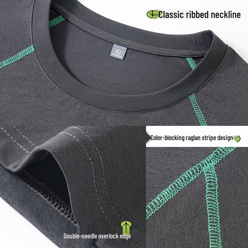 Baleno Men's Antibacterial Long Sleeve Crew Neck T-Shirt