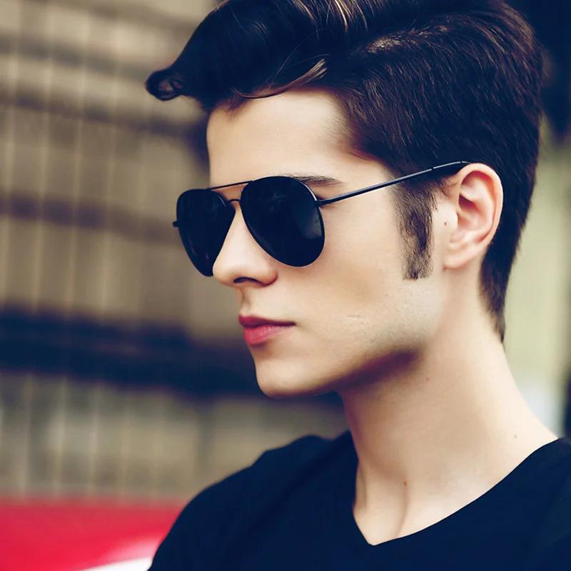 Sunglasses Men Colored Reflective Sun Glasses For Male Driving Eyewear Black Unisex Pilot Uv400 Hombre