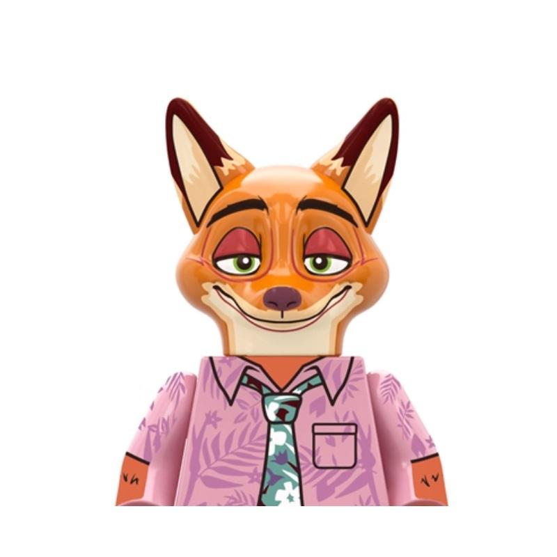New Zootopia Set Nick Wilde Judy Hopps Building Block The Zoo fox rabbit bear sloth cattle lion Mini Action Figure Toys