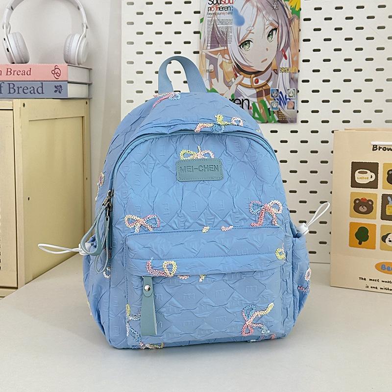 Ins Sweet Bow Less Heart Shopping Candy Color High Value Children's Small Backpack