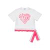 Blu DoT HearT ArTwork T shirT Wh